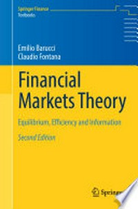 Financial Markets Theory: Equilibrium, Efficiency and Information /