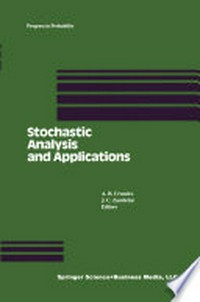 Stochastic Analysis and Applications: Proceedings of the 1989 Lisbon Conference 