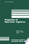 Mappings of Operator Algebras: Proceedings of the Japan—U.S. Joint Seminar, University of Pennsylvania, 1988 /