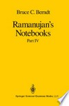 Ramanujan’s Notebooks: Part IV /