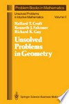 Unsolved Problems in Geometry: Unsolved Problems in Intuitive Mathematics /