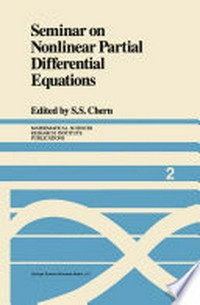 Seminar on Nonlinear Partial Differential Equations