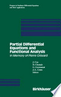 Partial Differential Equations and Functional Analysis: In Memory of Pierre Grisvard 