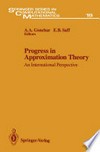Progress in Approximation Theory: An International Perspective /