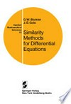 Similarity Methods for Differential Equations