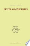 Finite Geometries: Proceedings of the Fourth Isle of Thorns Conference 