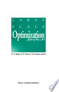 Large Scale Optimization: State of the Art /