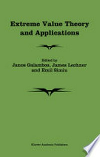 Extreme Value Theory and Applications: Proceedings of the Conference on Extreme Value Theory and Applications, Volume 1 Gaithersburg Maryland 1993 