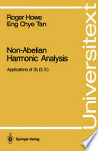 Non-Abelian Harmonic Analysis: Applications of SL (2,ℝ) /