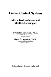Linear Control Systems: With solved problems and MATLAB examples /