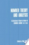 Number Theory and Analysis: A Collection of Papers in Honor of Edmund Landau (1877–1938) /