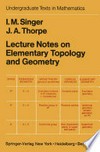 Lecture Notes on Elementary Topology and Geometry