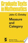 Measure and Category: A Survey of the Analogies between Topological and Measure Spaces /