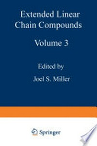 Extended Linear Chain Compounds: Volume 3 /