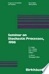Seminar on Stochastic Processes, 1986