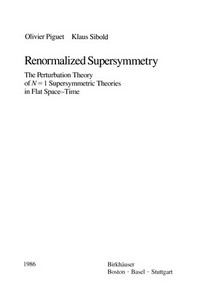 Renormalized Supersymmetry: The Perturbation Theory of N = 1 Supersymmetric Theories in Flat Space-Time /