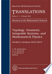 Topology, geometry, integrable systems, and mathematical physics: Novikov's seminar, 2012-2014