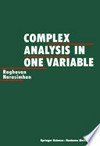 Complex Analysis in one Variable