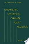 Parametric Statistical Change Point Analysis
