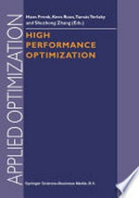 High Performance Optimization