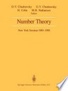 Number Theory: New York Seminar 1989–1990 /