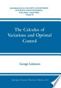 The Calculus of Variations and Optimal Control: An Introduction /