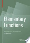 Elementary Functions: Algorithms and Implementation 