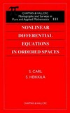 Nonlinear differential equations in ordered spaces