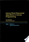 Interior-point polynomial algorithms in convex programming