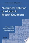 Fundamentals of algorithms :Numerical solution of algebraic Riccati equations