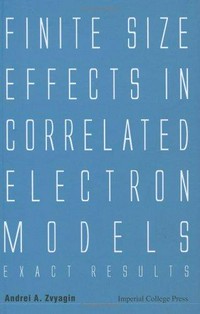 Finite size effects in correlated electron models: exact results