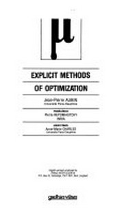 Explicit methods of optimization