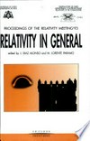 Relativity in general: proceedings of the Relativity Meeting '93, Salas, Asturias, (Spain), September 7-10, 1993