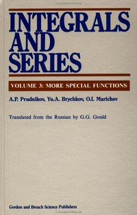 Integrals and series. Vol. 3: more special functions