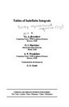 Tables of idefinite integrals /