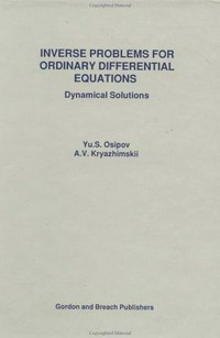 Inverse problems for ordinary differential equations : dynamical solutions
