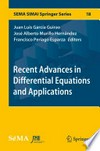 Recent Advances in Differential Equations and Applications