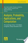 Analysis, Probability, Applications, and Computation: Proceedings of the 11th ISAAC Congress, Växjö (Sweden) 2017 