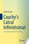 Cauchy's Calcul Infinitésimal: An Annotated English Translation 