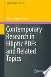 Contemporary Research in Elliptic PDEs and Related Topics
