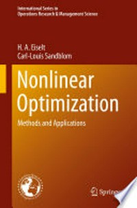 Nonlinear Optimization: Methods and Applications 