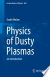 Physics of Dusty Plasmas: An Introduction
