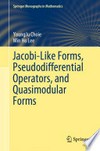 Jacobi-Like Forms, Pseudodifferential Operators, and Quasimodular Forms