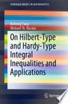 On Hilbert-Type and Hardy-Type Integral Inequalities and Applications