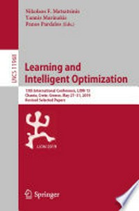 Learning and Intelligent Optimization: 13th International Conference, LION 13, Chania, Crete, Greece, May 27-31, 2019, Revised Selected Papers 