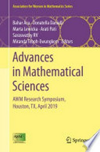 Advances in Mathematical Sciences: AWM Research Symposium, Houston, TX, April 2019 
