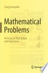 Mathematical Problems: An Essay on Their Nature and Importance /