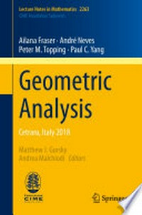 Geometric Analysis: Cetraro, Italy 2018 