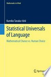 Statistical Universals of Language: Mathematical Chance vs. Human Choice /