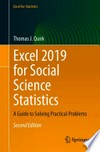 Excel 2019 for Social Science Statistics: A Guide to Solving Practical Problems /